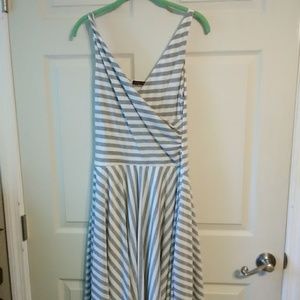 Faith Passion grey & white dress